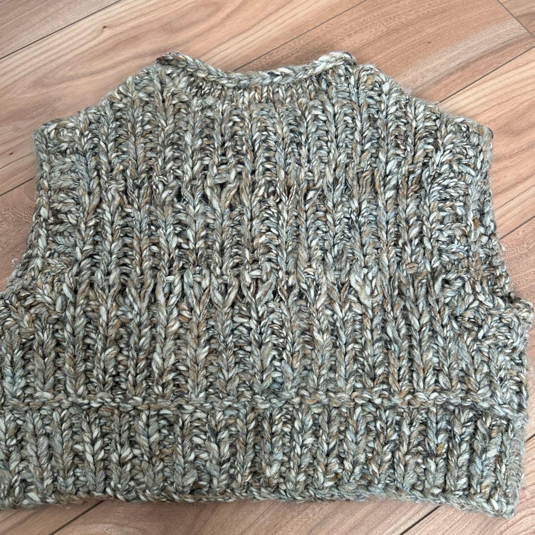 Mix Handknit Vest トゥデイフル　ニットベスト