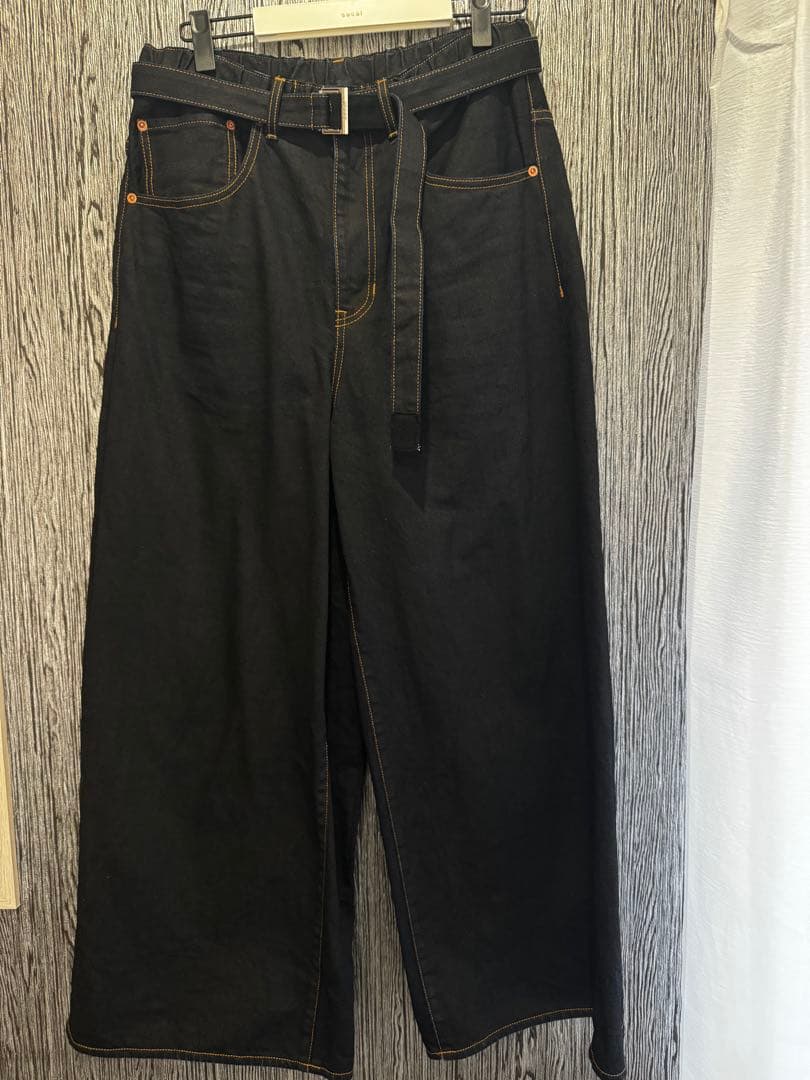 断*中様 Sacai (サカイ) BELTEED BAGGY FLAIR DEN