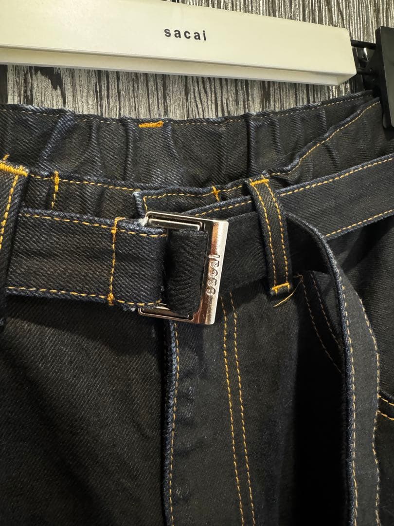 断*中様 Sacai (サカイ) BELTEED BAGGY FLAIR DEN