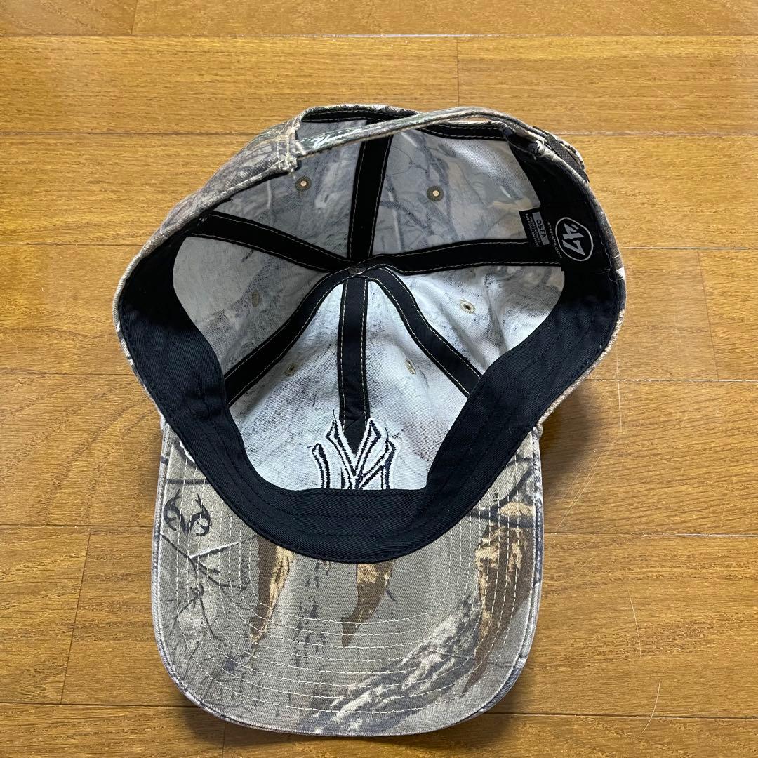 美品！47 Brand キャップ ヤンキース 帽子 リアルツリー カモ