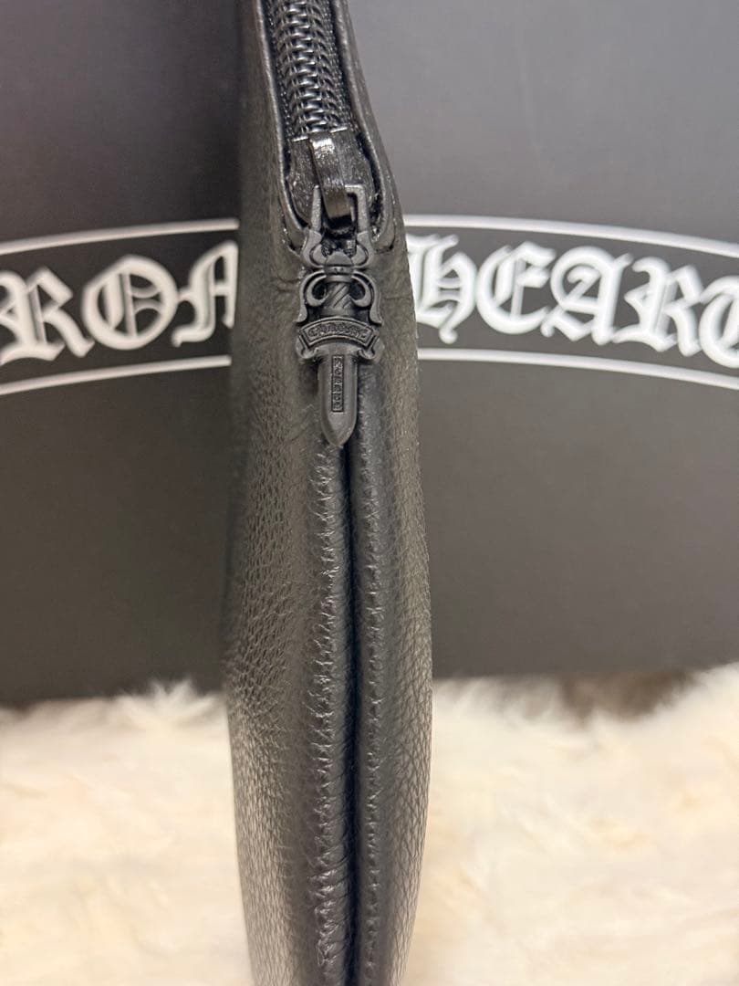 クロムハーツ CHROME HEARTS メガネレザーケース クロス付き