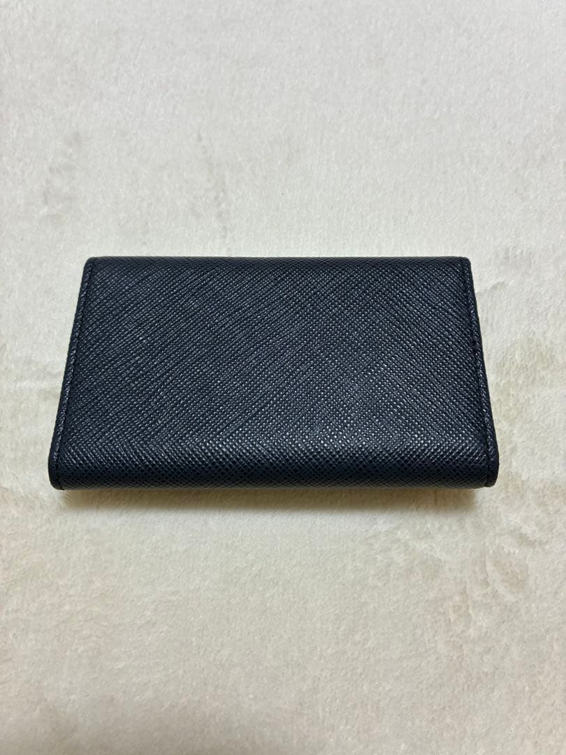 PRADA ネイビーレザー キーケース