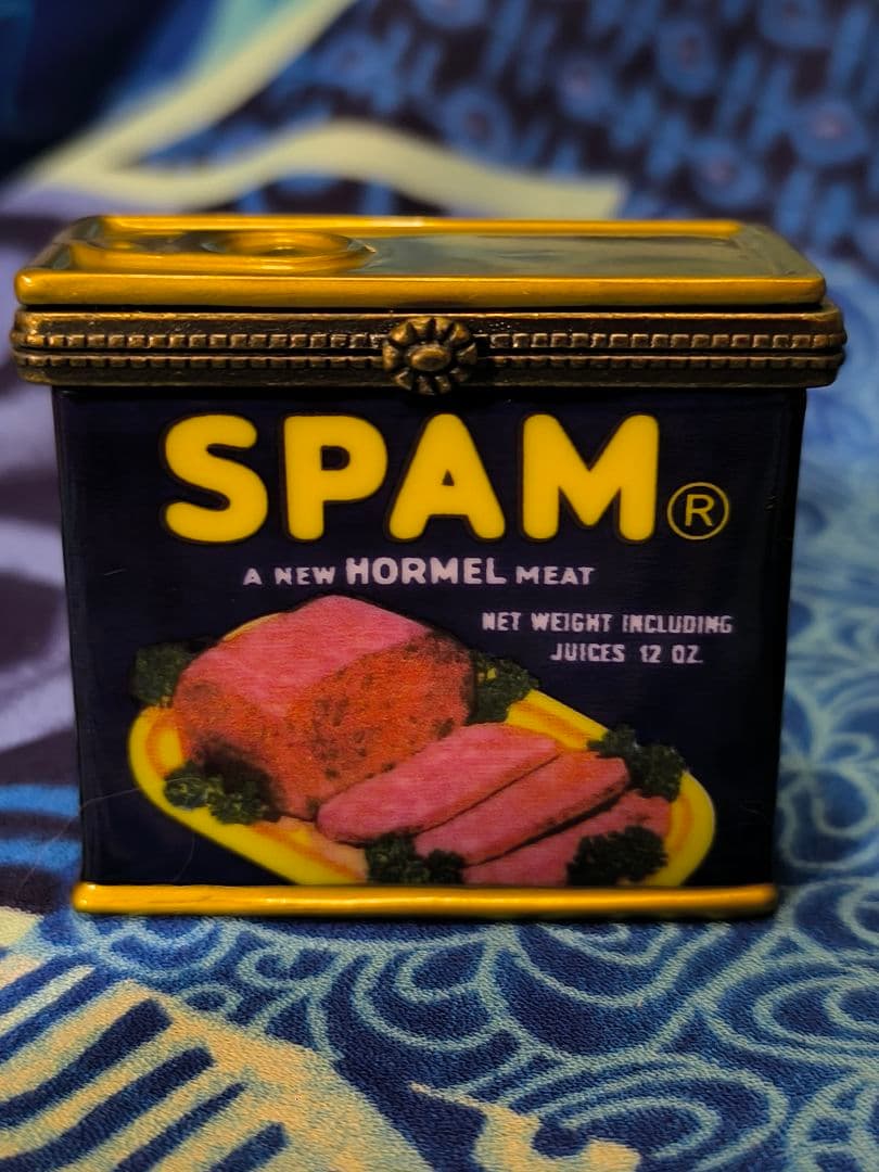 SPAM レトロ缶　ヒンジボックス