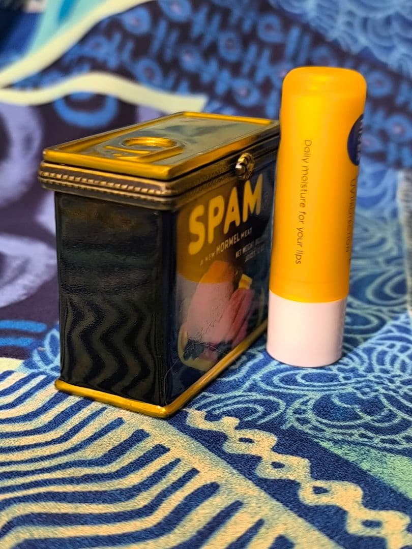 SPAM レトロ缶　ヒンジボックス