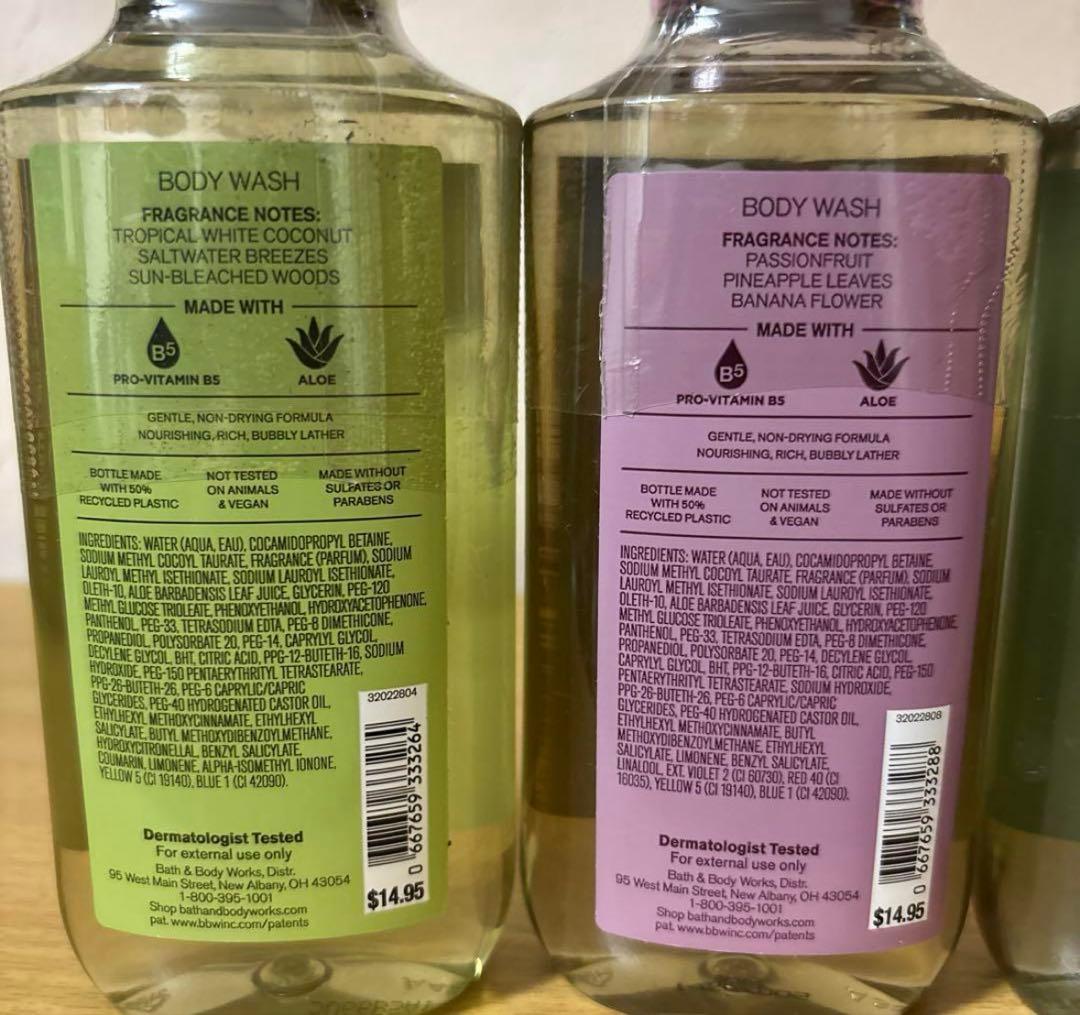 【Summerセット】Bath&bodyworks ボディーウォッシュ４本セット