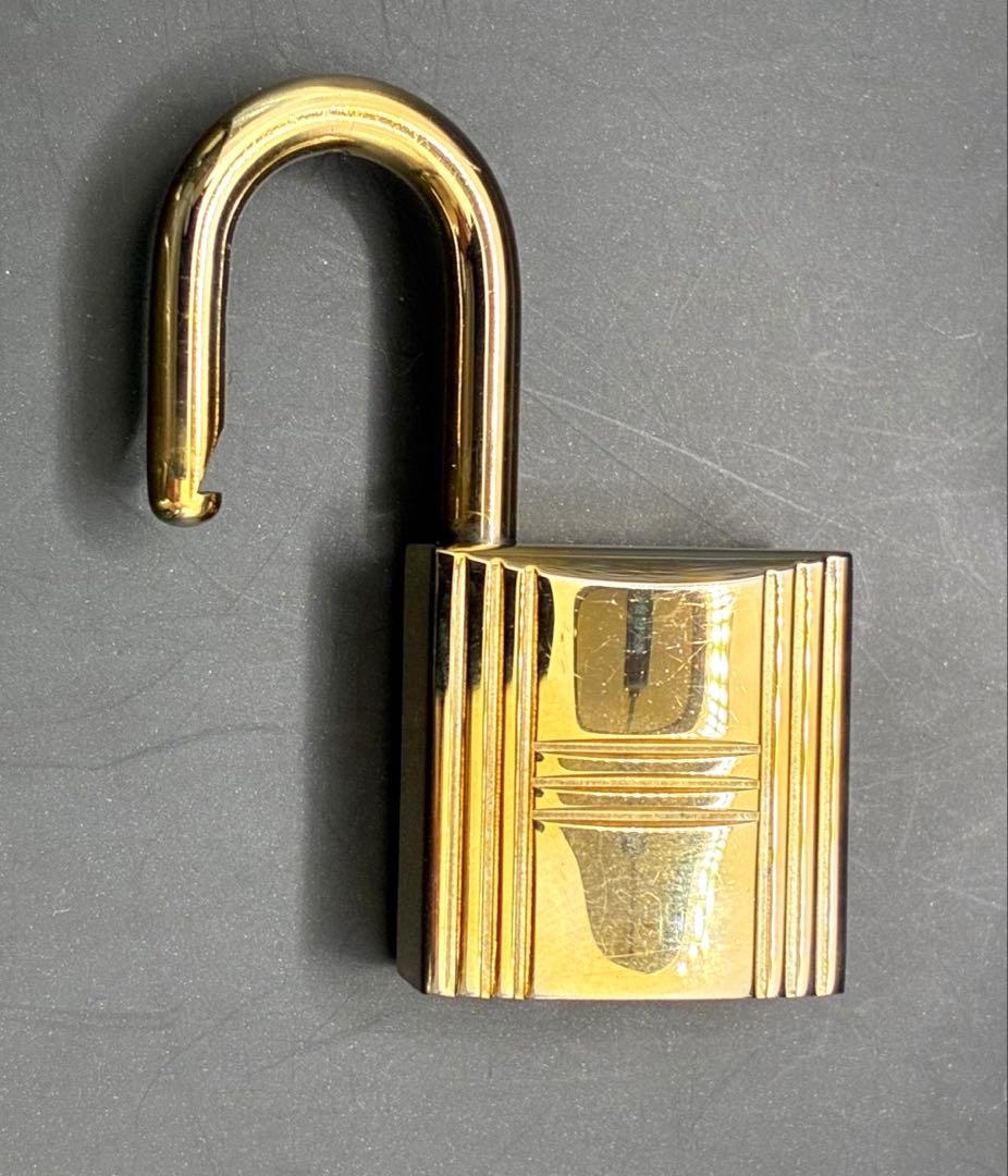 HERMESエルメス カデナ 127番 ゴールド 24Kメッキ 鍵付き 南京錠
