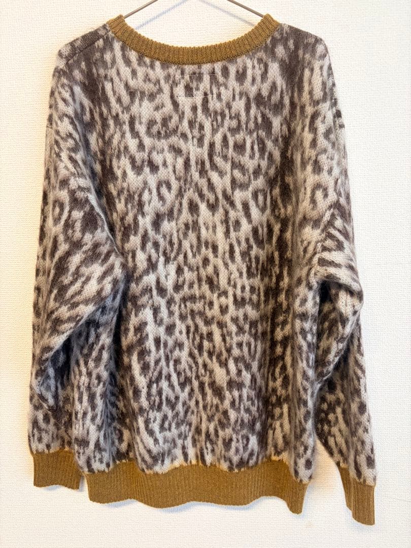WACKO MARIA ワコマリア レオパード柄 モヘアニットセーター 希少XL
