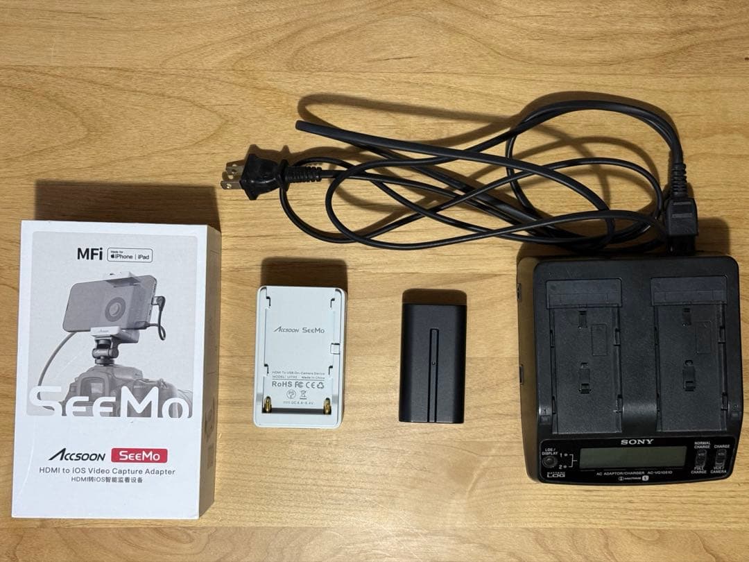 Accsoon SeeMo バッテリー充電器セット