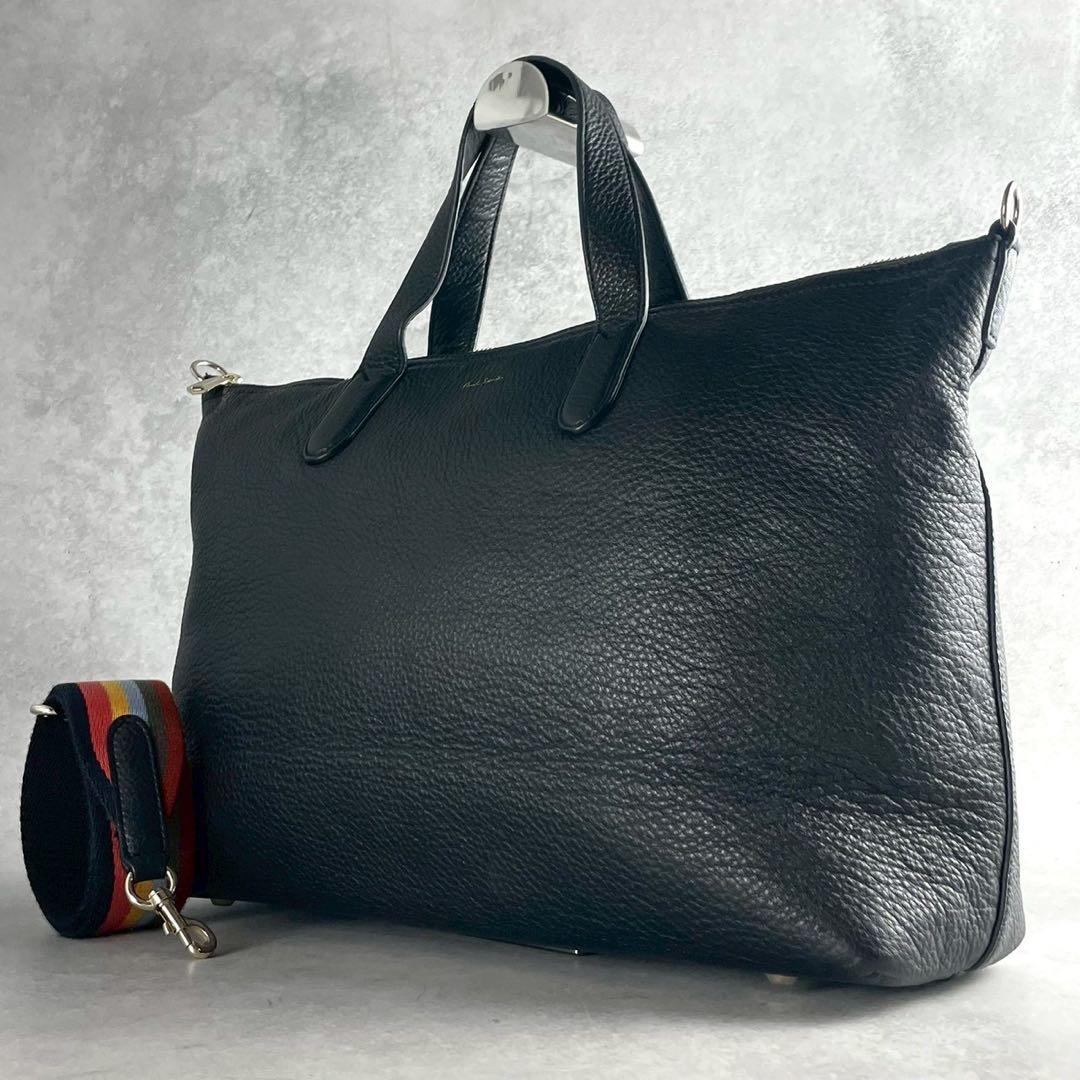極美品 ポールスミス ビジネスバッグ 2way トートバッグ ショルダーバッグ