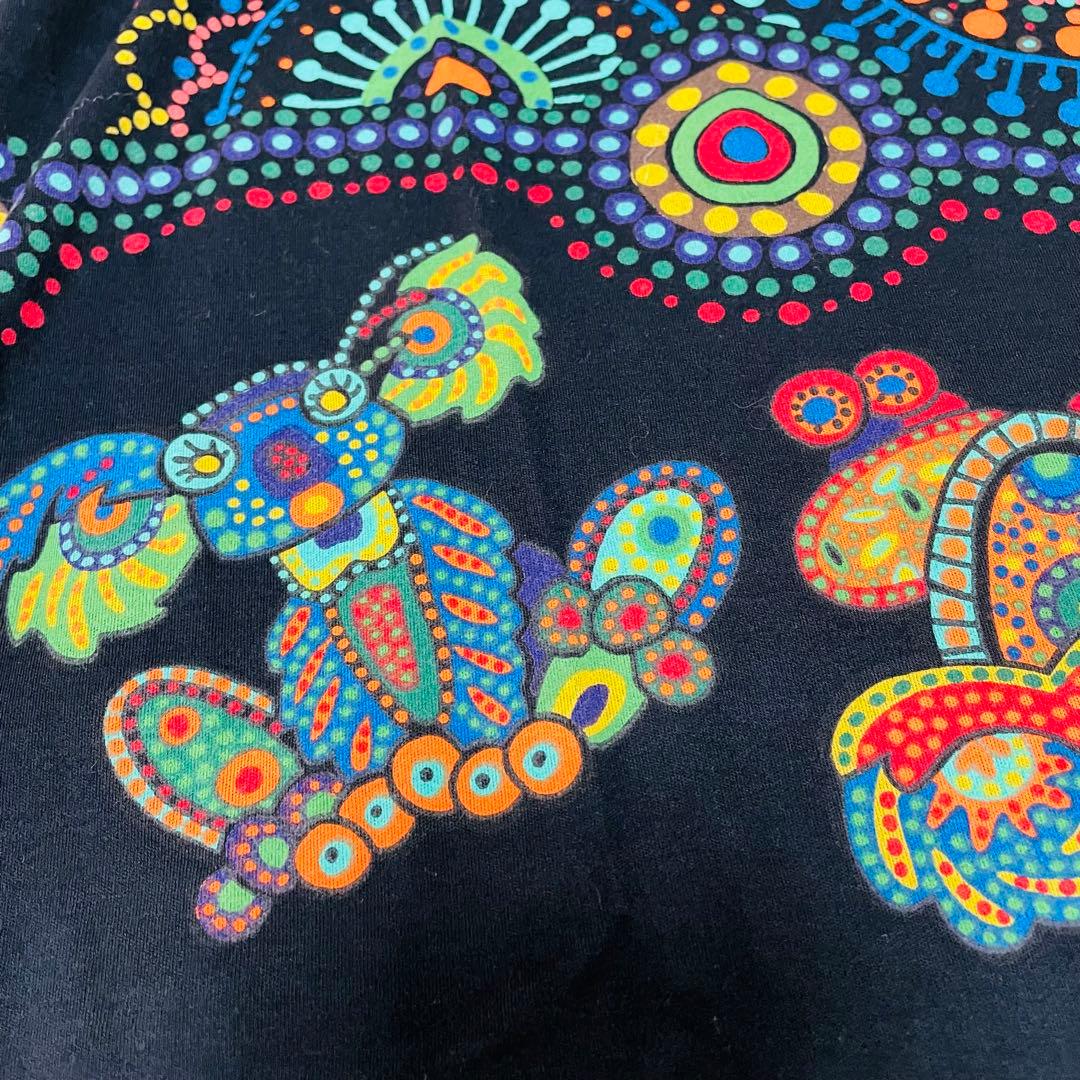 新品同様♡レア✨トクコプルミエヴォル　チュニック　コアラ　総柄　ストレッチ性　黒