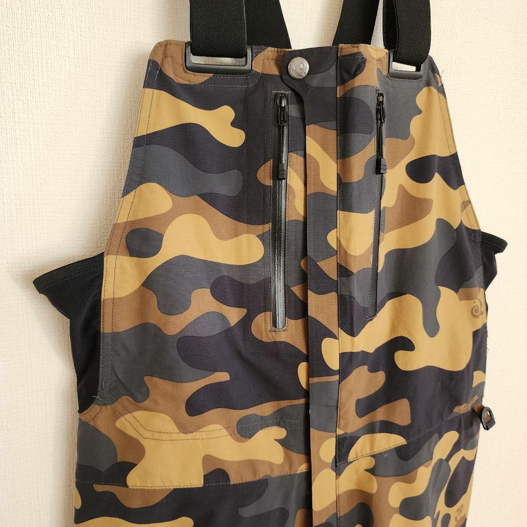 ■P.RHYTHM■スノーボード・スキーウェア ビブパンツ 迷彩