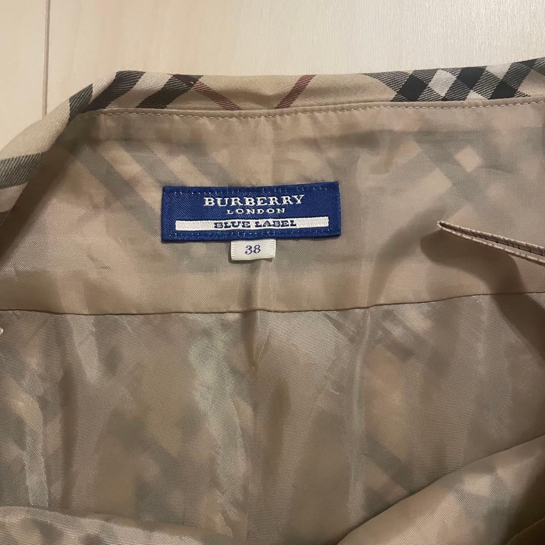 Burberry バーバリーブルーレーベル プリーツミニスカート サイズ38