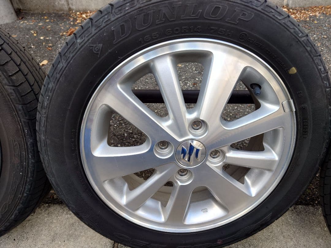 引き取り限定　スズキ　エブリィワゴン　純正　タイヤ　アルミホイール4本セット