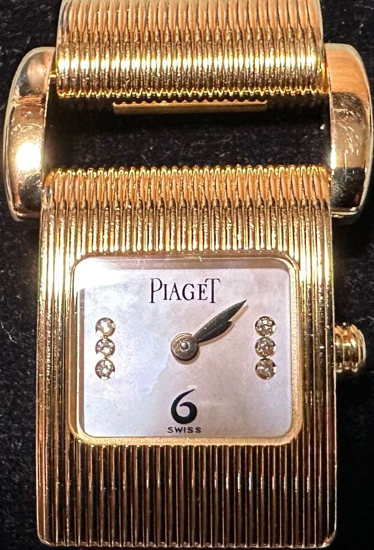 Piaget ピアジェ　ミスプロトコール　K18YG シェル文字盤　6Pダイヤ