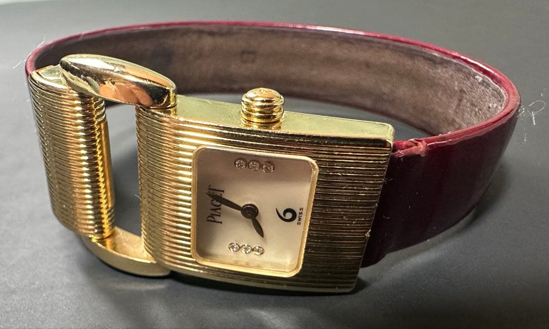 Piaget ピアジェ　ミスプロトコール　K18YG シェル文字盤　6Pダイヤ