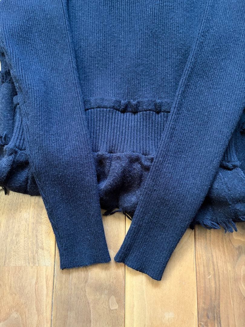 ランバンオンブルー　ネイビーロングワンピース　38