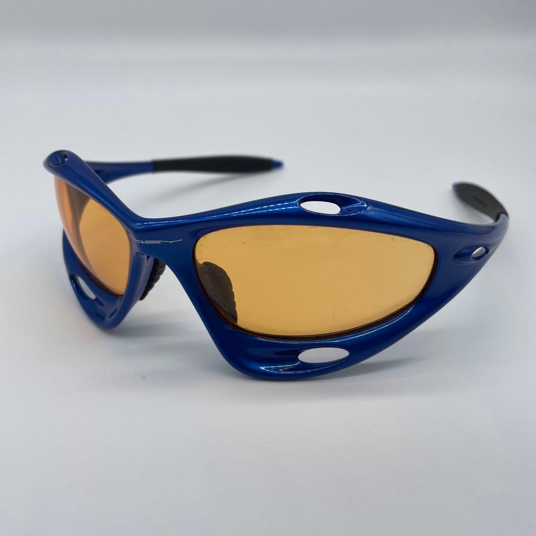 め*ろ様 稀少 オークリー 初期 レーシングジャケット ブルー ネイビー