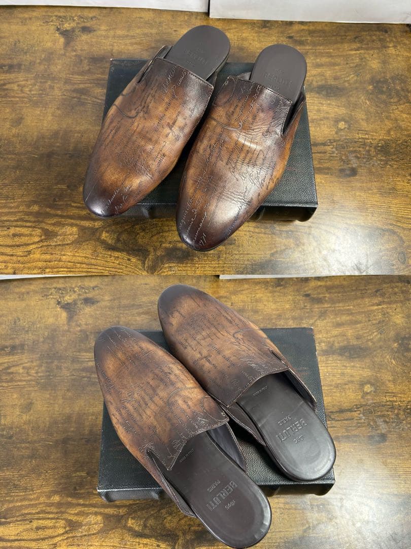 美品　22.4万円　BERLUTI サイラス ミュール　スリーパー　8