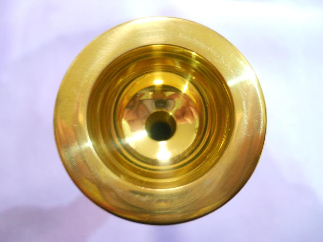 バロックアルトトロンボーン用マウスピース（ 真鍮製 ゴールド）