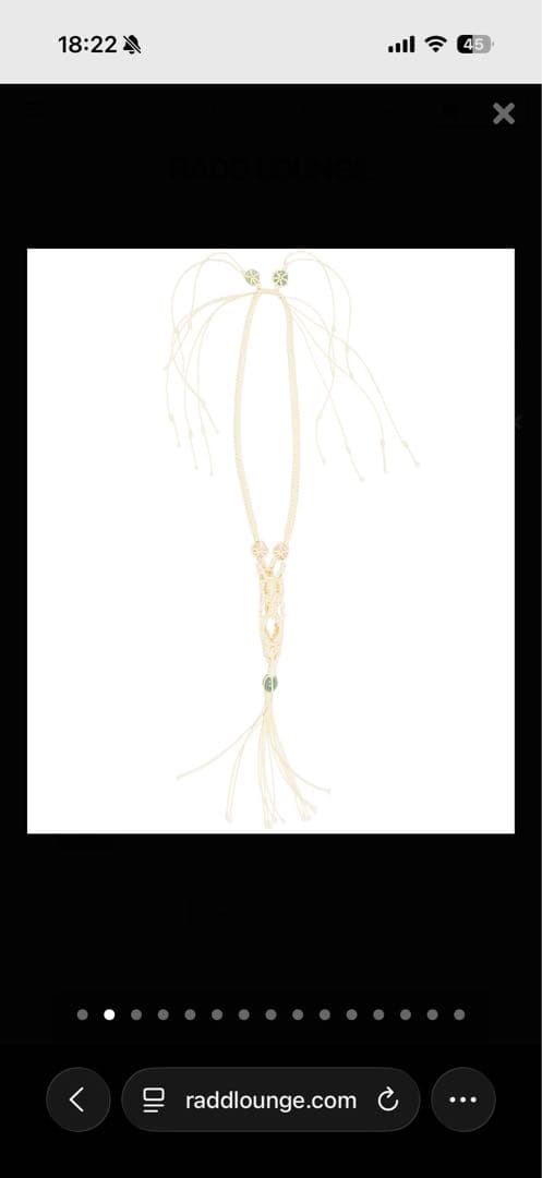 NUTEMPEROR ROPE SMALL PENDANT ナットエンペラー