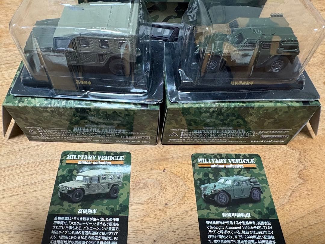 ミリタリービークルミニカーコレクション京商10台