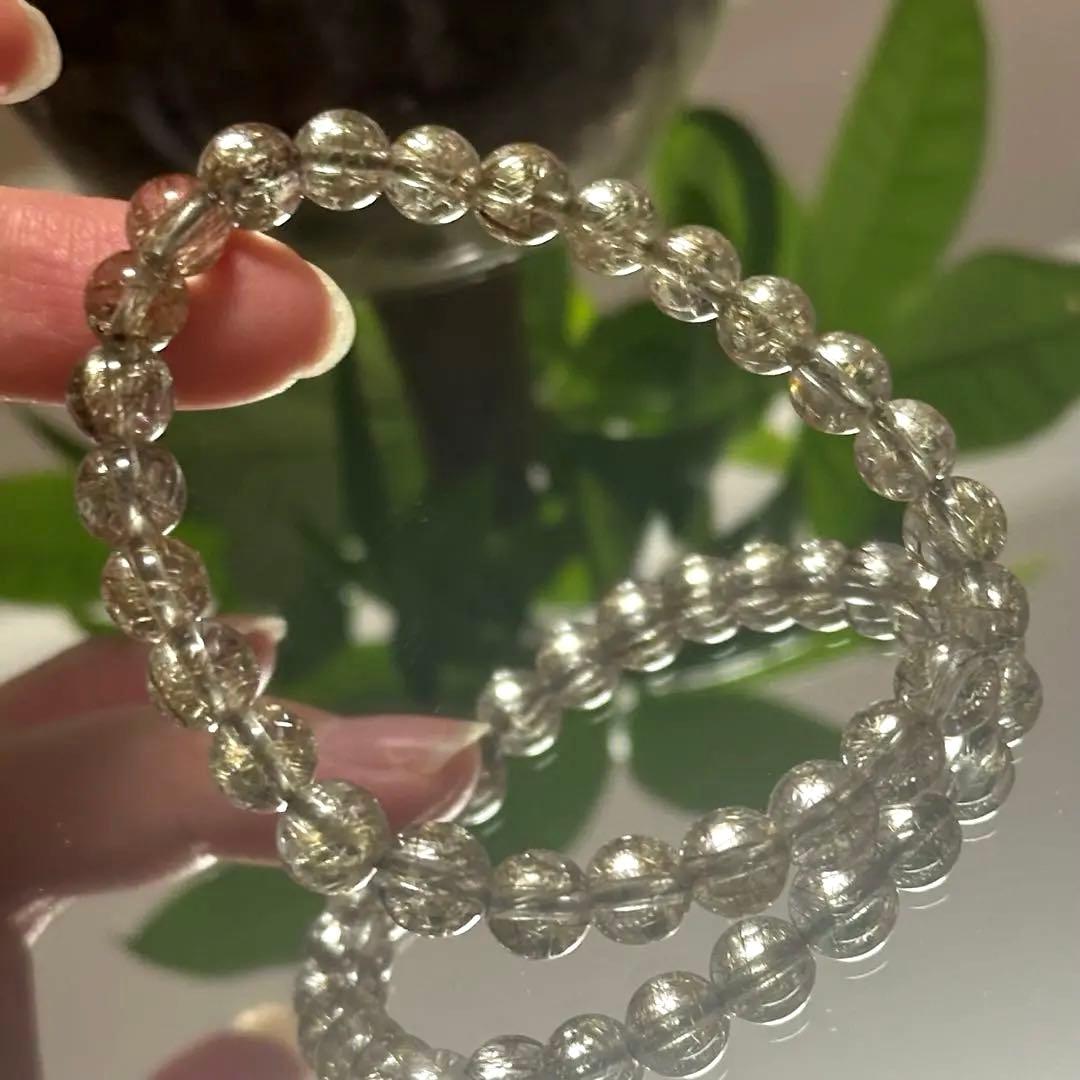 【一点物】最上級レベル シルバールチル 7mm 透明度高 針ミチミチ