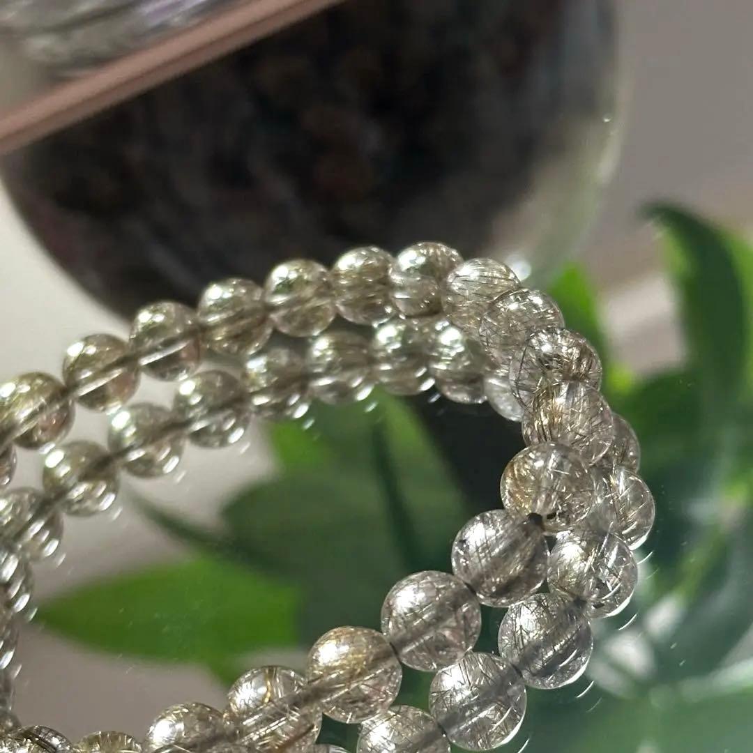 【一点物】最上級レベル シルバールチル 7mm 透明度高 針ミチミチ