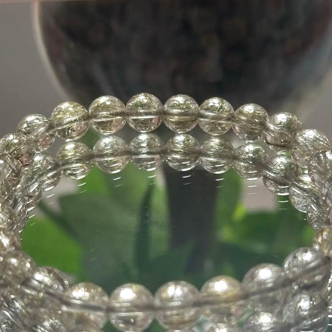 【一点物】最上級レベル シルバールチル 7mm 透明度高 針ミチミチ