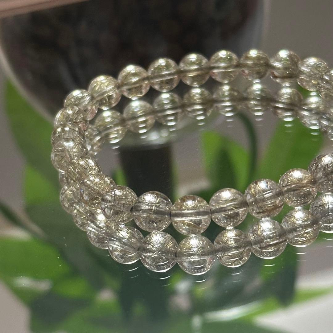 【一点物】最上級レベル シルバールチル 7mm 透明度高 針ミチミチ