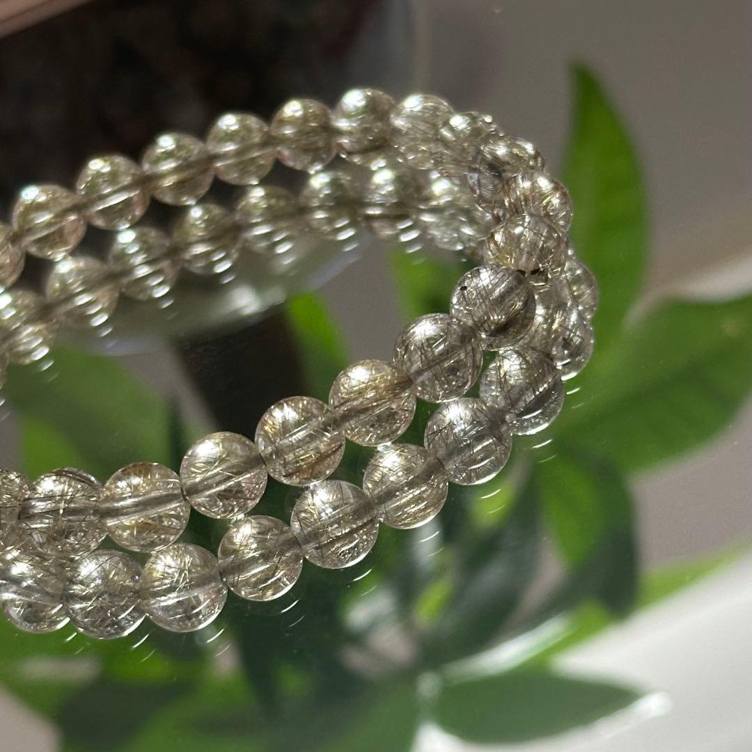 【一点物】最上級レベル シルバールチル 7mm 透明度高 針ミチミチ