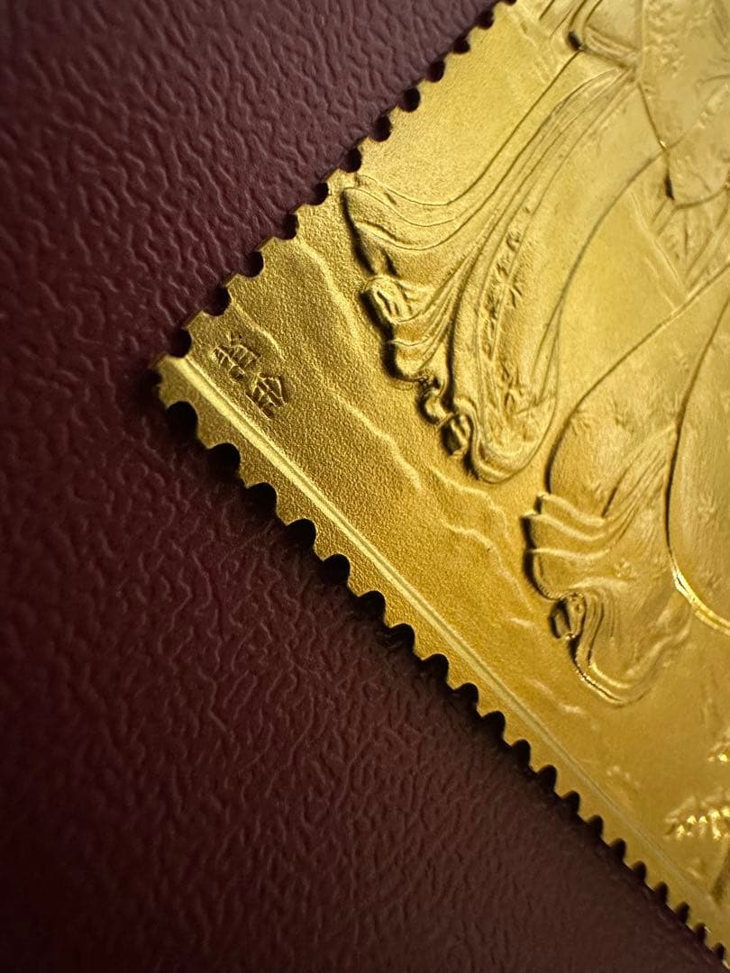 【純度保証】　松本徽章工業　純金　金属工芸品　2枚セット8.79g 純金/純銅