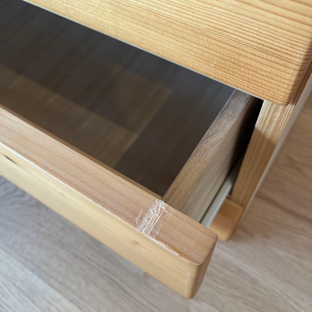 無印良品　パイン材 チェスト 4段