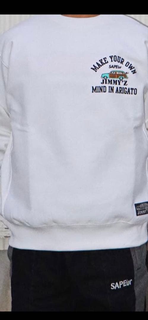 SAPEUR ホワイト スウェット