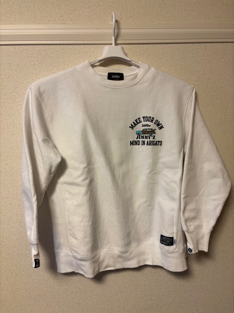 SAPEUR ホワイト スウェット