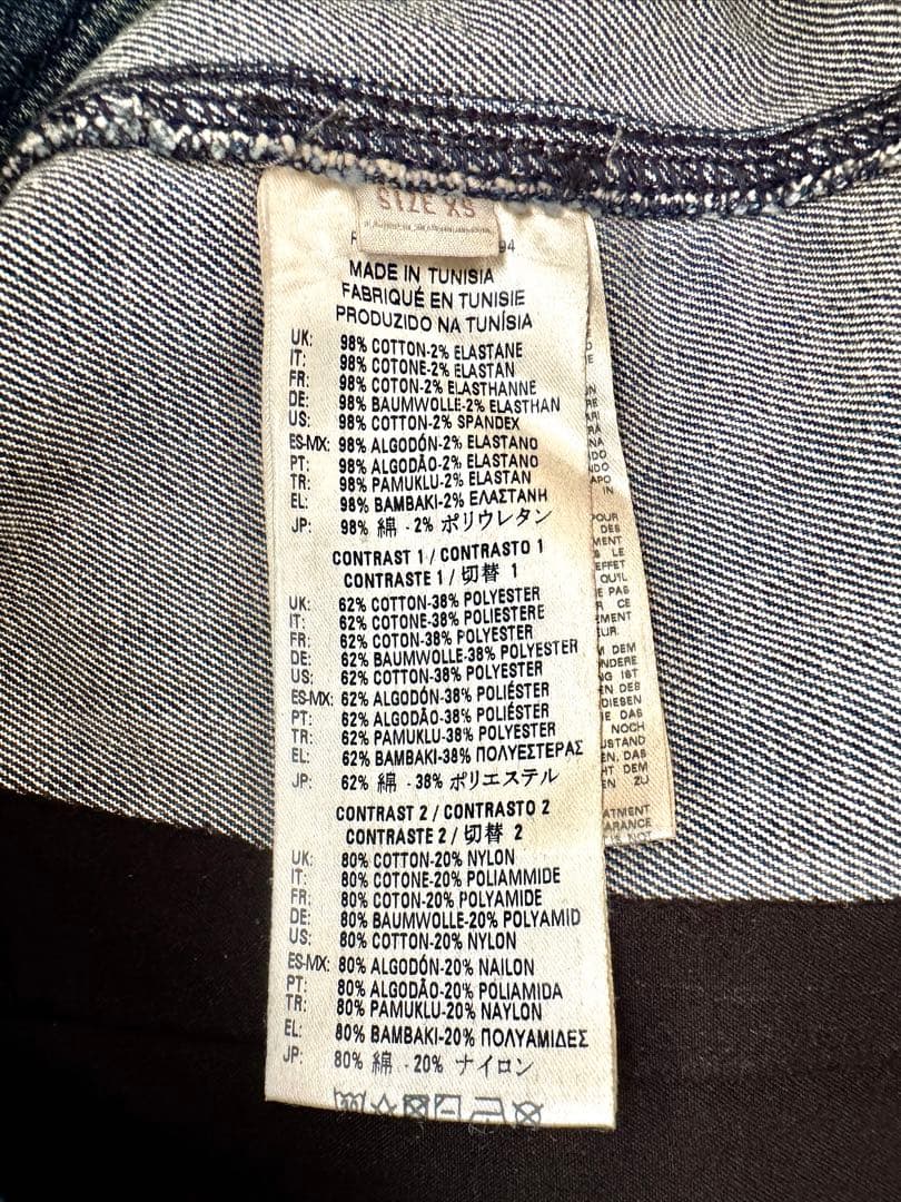 Diesel デニムジャケット パッチワーク