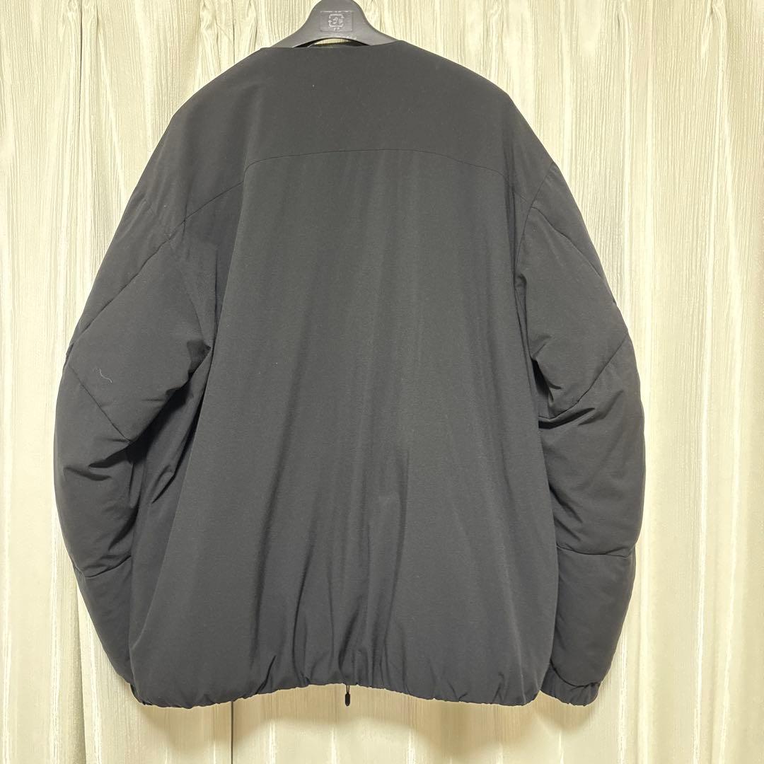 ADAM ET ROPE ブラック ノーカラー ダウンジャケット L