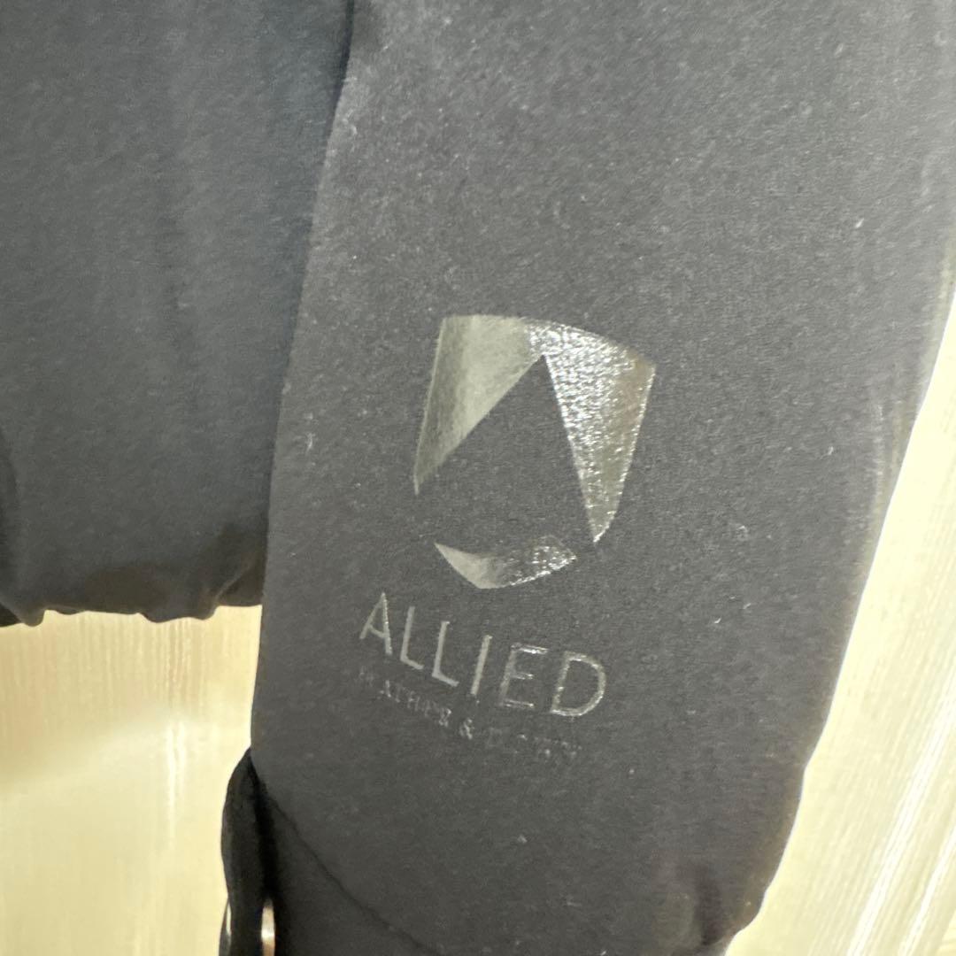 ADAM ET ROPE ブラック ノーカラー ダウンジャケット L