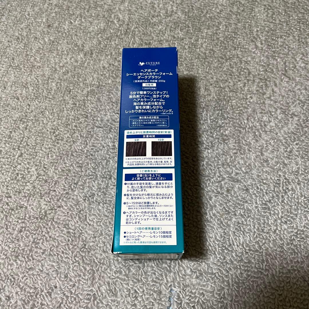 タイムセール中　ヘアボーテ　シーエッセンスカラーフォーム　ダークブラウン　白髪用