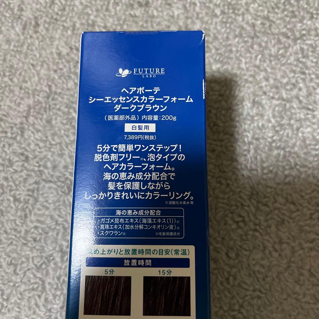 タイムセール中　ヘアボーテ　シーエッセンスカラーフォーム　ダークブラウン　白髪用