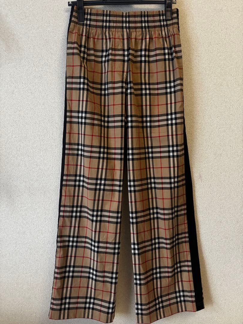 BURBERRY チェック コットン トラウザーズ　パンツ