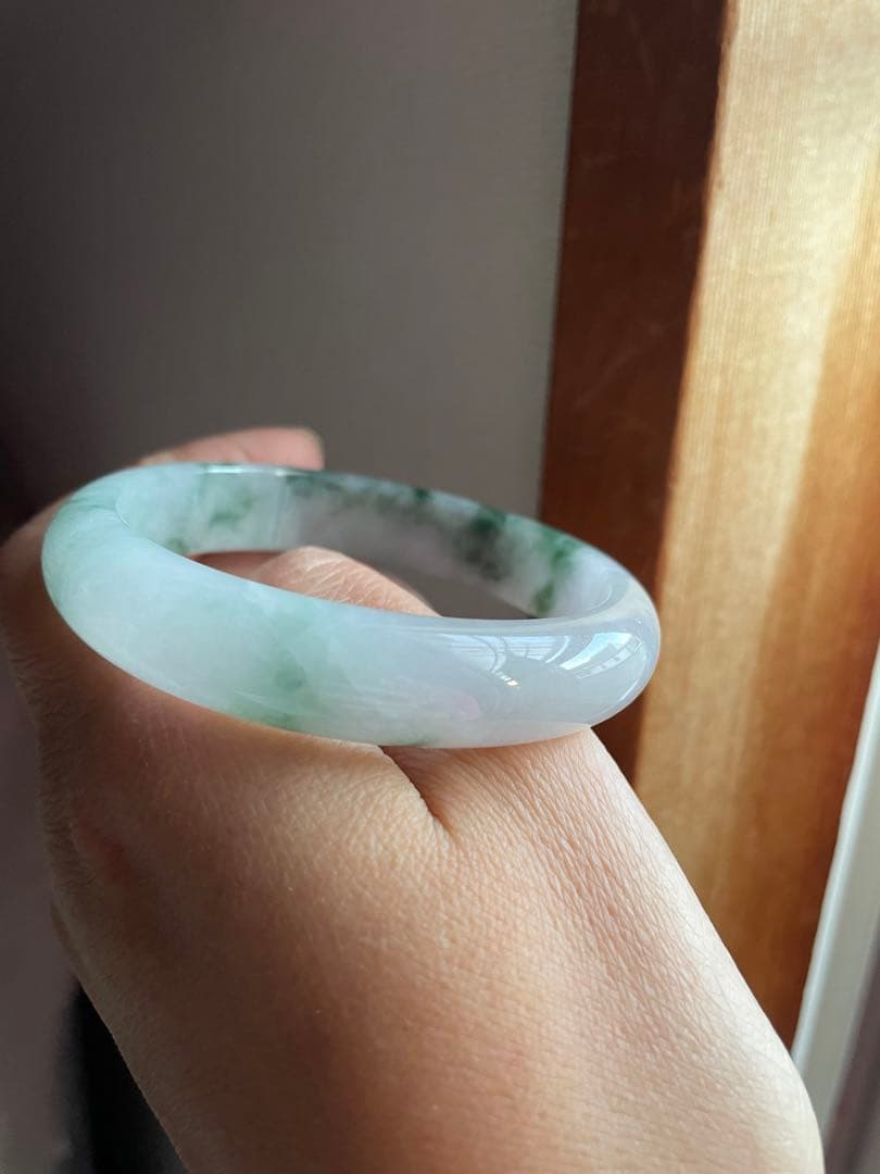 本翡翠 バングル 飄花 56.8