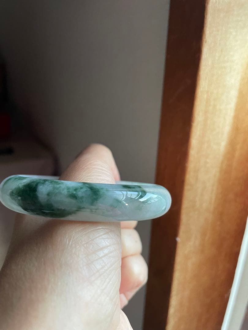 本翡翠 バングル 飄花 56.8