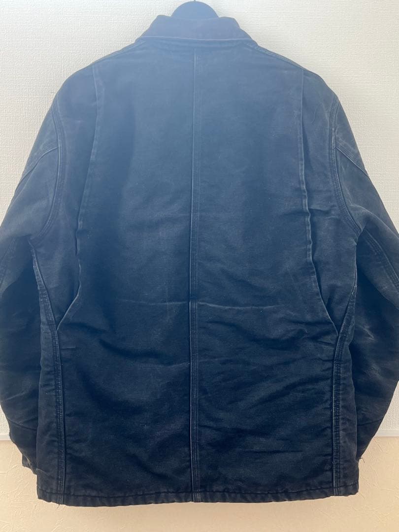 90s Carhartt ミシガンチョアコート ブラック フェード L相当星タグ