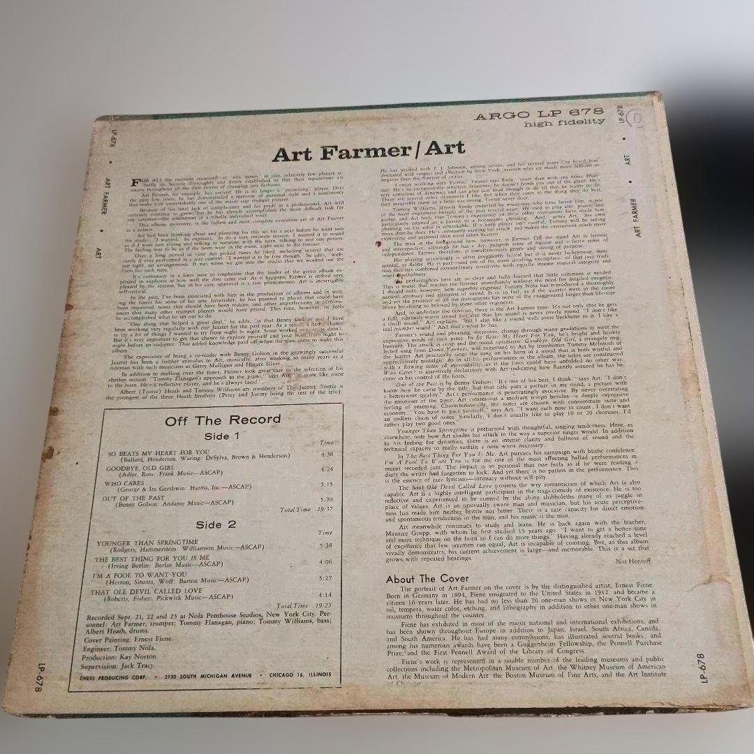 オリジナル US盤 ART FARMER / ART