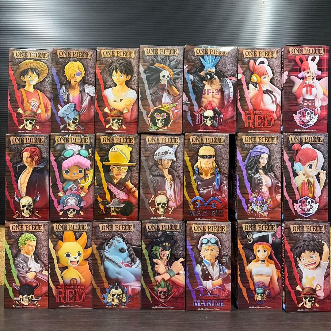 ワンピース　FILM RED DXF グラメン　フィギュア　21体セット