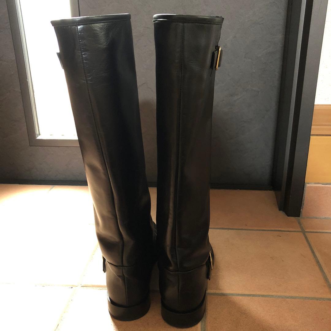 ネブローニ　ブラック ロングブーツ 36