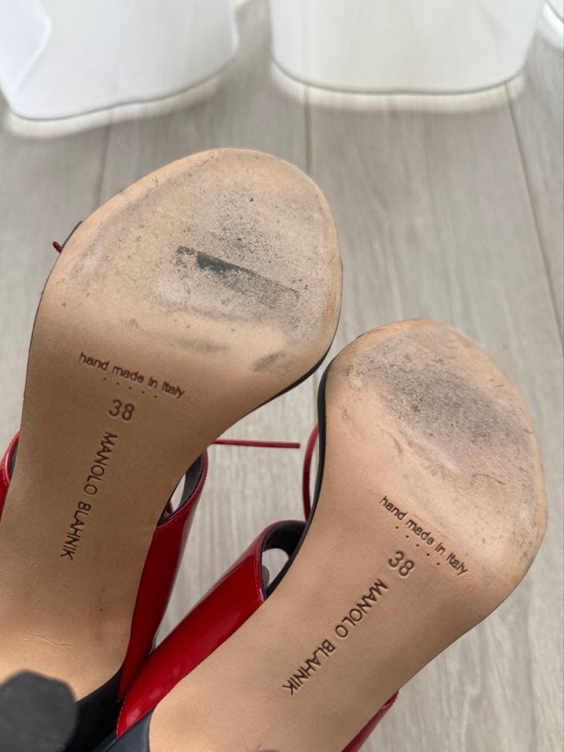 Manolo Blahnik 38 マノロ ヒール ミュール サンダル