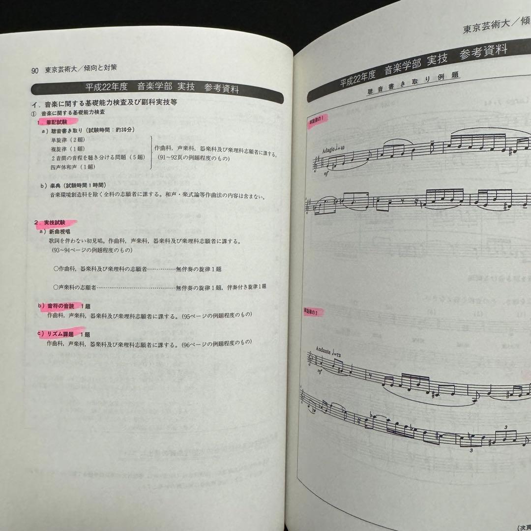 赤本　東京芸術大学　東京藝術大学　2008年～2023年　16年分
