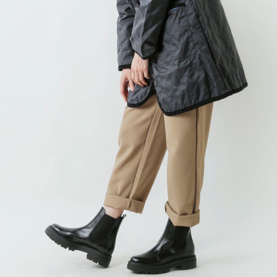 【れい】ENESS エネス サイドゴアブーツ 37 23.5㎝ブラック黒