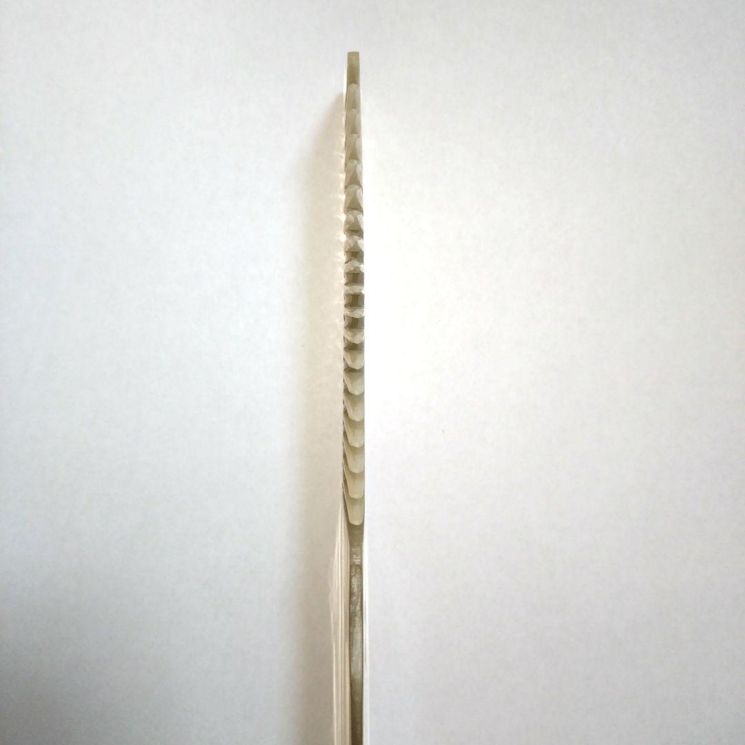 新品 未使用 希少 マルヤ誂 水牛角櫛 特大角度手付 理容櫛